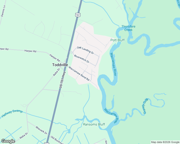 map of restaurants, bars, coffee shops, grocery stores, and more near 229 New River Road Driveway in Conway