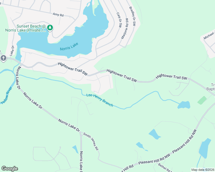 map of restaurants, bars, coffee shops, grocery stores, and more near 5061 Tower View Trail in Snellville