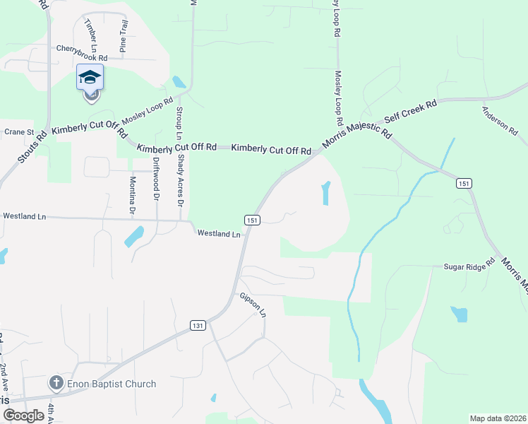 map of restaurants, bars, coffee shops, grocery stores, and more near 1123 Morris Majestic Road in Morris