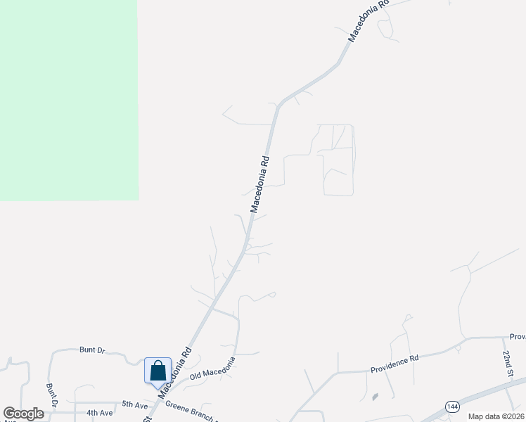 map of restaurants, bars, coffee shops, grocery stores, and more near 1098 Macedonia Road in Ragland