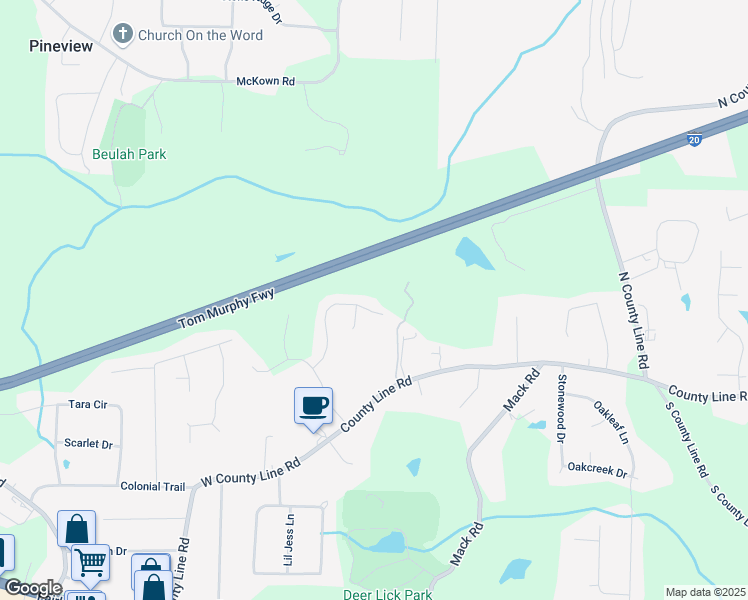 map of restaurants, bars, coffee shops, grocery stores, and more near 1737 Mount Berry Drive in Douglasville