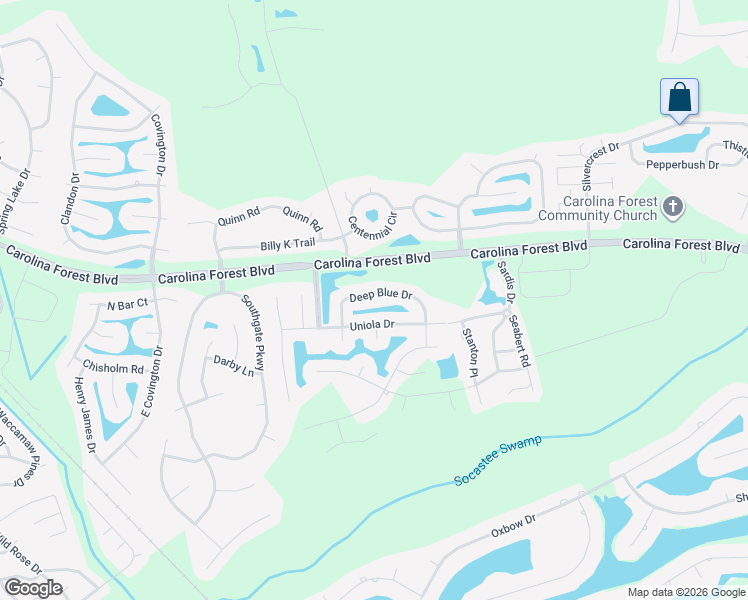 map of restaurants, bars, coffee shops, grocery stores, and more near 240 Deep Blue Drive in Myrtle Beach
