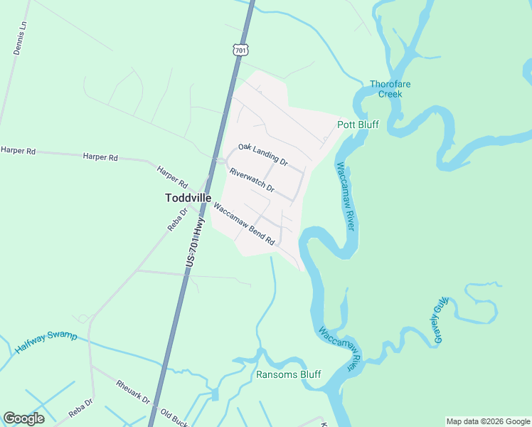 map of restaurants, bars, coffee shops, grocery stores, and more near 229 New River Road Driveway in Conway