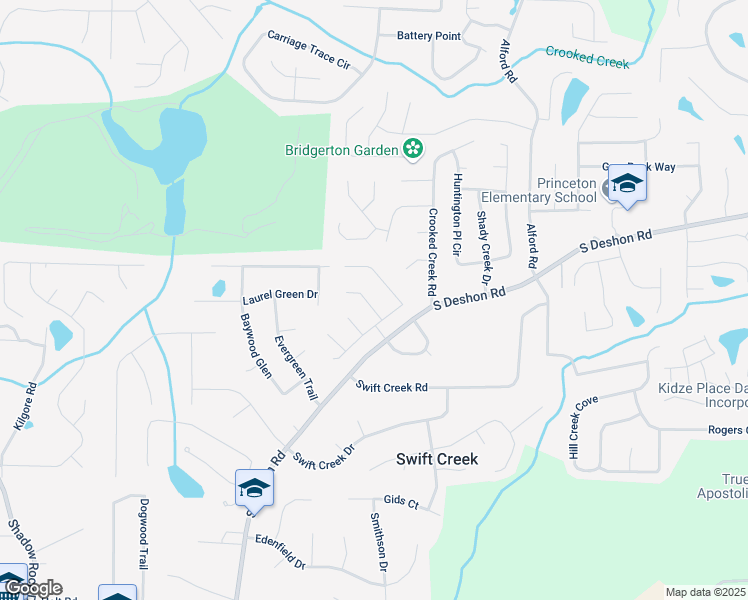 map of restaurants, bars, coffee shops, grocery stores, and more near 6452 Berryside Drive in Lithonia