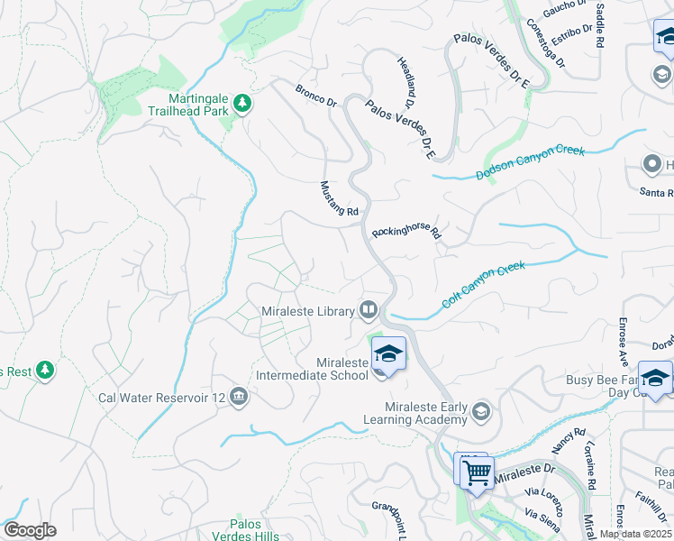map of restaurants, bars, coffee shops, grocery stores, and more near 28963 Palos Verdes Drive East in Rancho Palos Verdes
