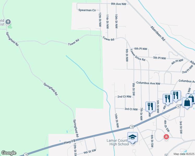 map of restaurants, bars, coffee shops, grocery stores, and more near 276 Red Top Lane in Vernon