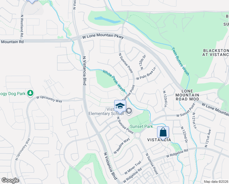 map of restaurants, bars, coffee shops, grocery stores, and more near 12682 West Desert Mirage Drive in Peoria