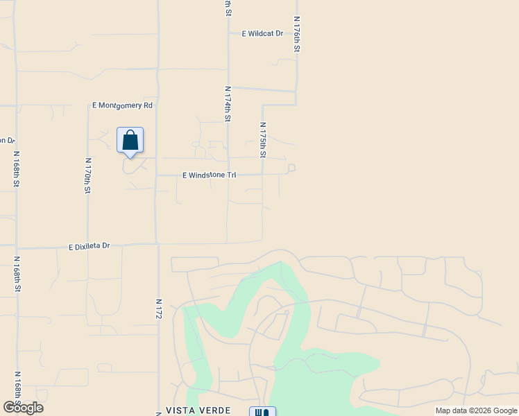 map of restaurants, bars, coffee shops, grocery stores, and more near 17441 East Dixileta Drive in Rio Verde