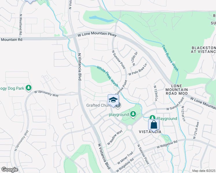 map of restaurants, bars, coffee shops, grocery stores, and more near 12682 West Desert Mirage Drive in Peoria