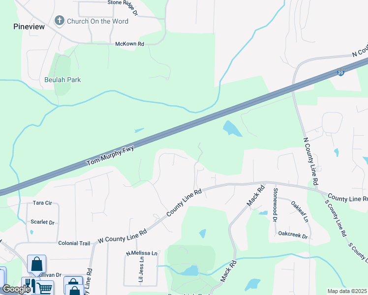 map of restaurants, bars, coffee shops, grocery stores, and more near 1737 Mount Berry Drive in Douglasville