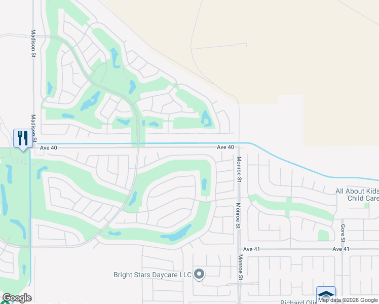 map of restaurants, bars, coffee shops, grocery stores, and more near 81768 Camino Vallecita in Indio