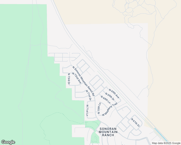 map of restaurants, bars, coffee shops, grocery stores, and more near 30134 North 71st Drive in Peoria