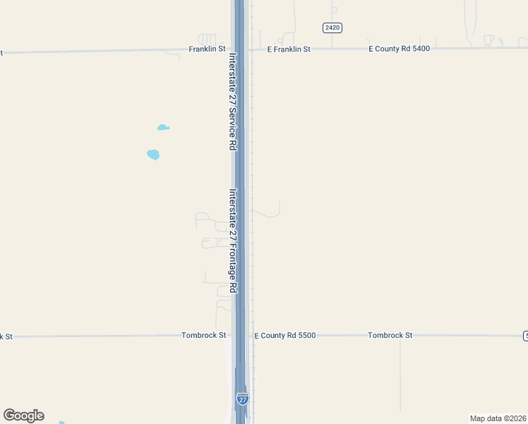 map of restaurants, bars, coffee shops, grocery stores, and more near 14512 Interstate 27 in Lubbock