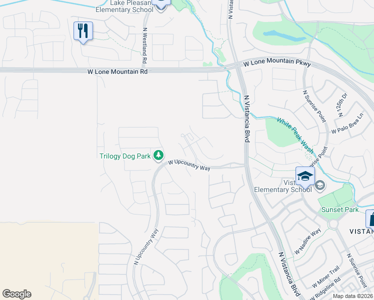 map of restaurants, bars, coffee shops, grocery stores, and more near 30232 North 131st Drive in Peoria