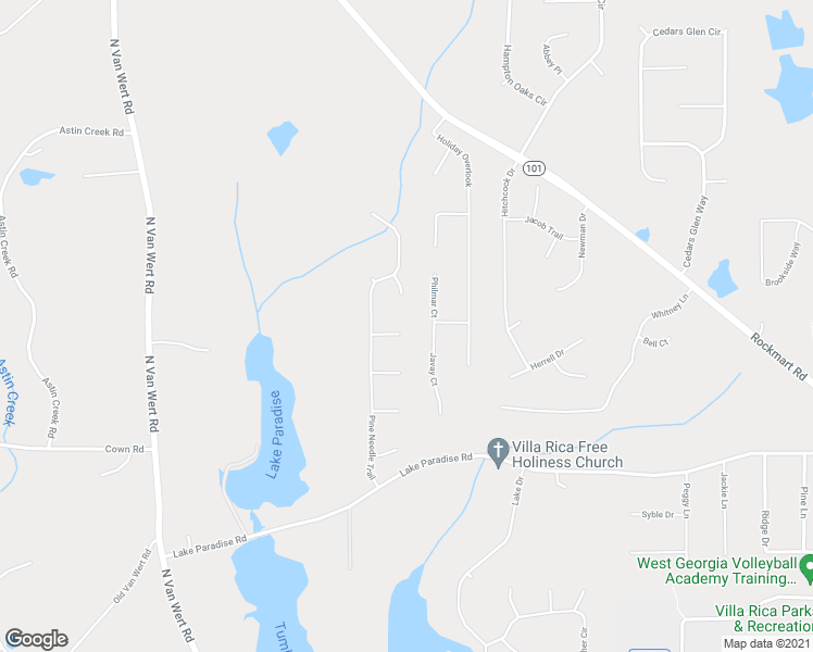 map of restaurants, bars, coffee shops, grocery stores, and more near 32 Wood Circle in Villa Rica