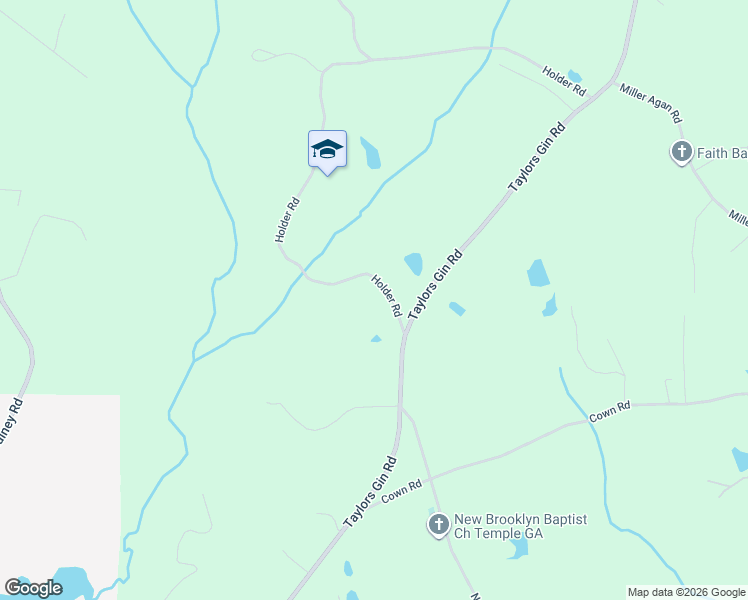 map of restaurants, bars, coffee shops, grocery stores, and more near 77 Holder Road in Temple