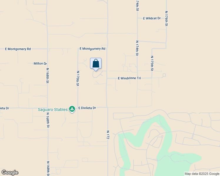 map of restaurants, bars, coffee shops, grocery stores, and more near 17200 East Windstone Trail in Scottsdale