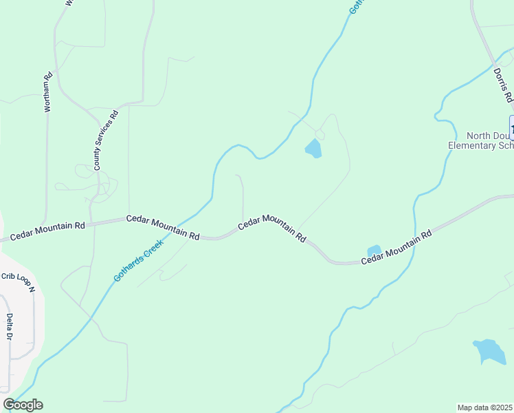 map of restaurants, bars, coffee shops, grocery stores, and more near 6890 Cedar Mountain Road in Douglasville