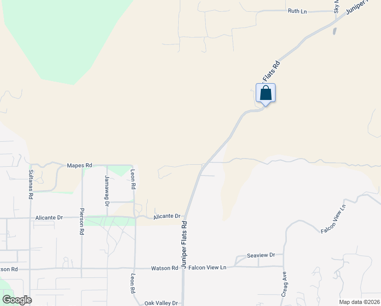 map of restaurants, bars, coffee shops, grocery stores, and more near 24701-24855 Juniper Flats Road in Homeland