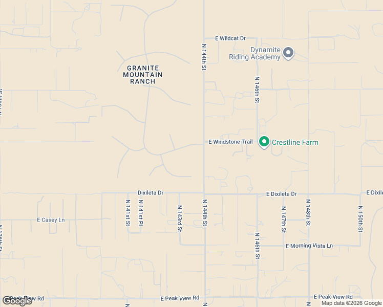 map of restaurants, bars, coffee shops, grocery stores, and more near 14313 East Windstone Trail in Scottsdale