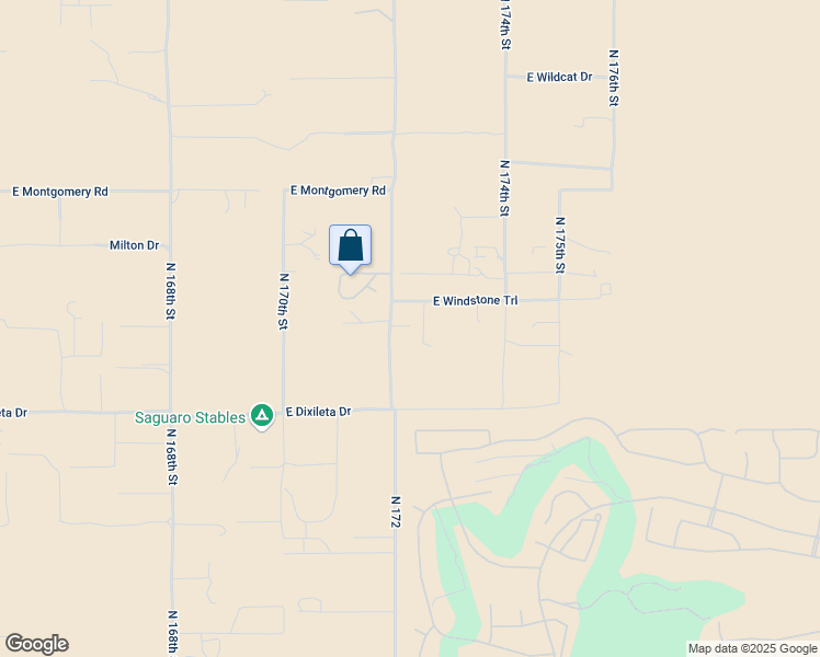 map of restaurants, bars, coffee shops, grocery stores, and more near 17200 East Windstone Trail in Scottsdale