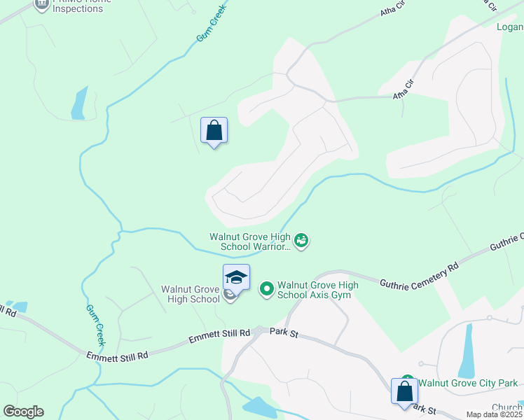 map of restaurants, bars, coffee shops, grocery stores, and more near 1349 McKinsey Ridge in Loganville