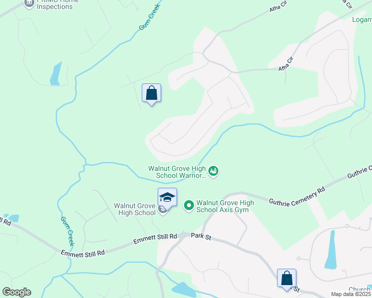 map of restaurants, bars, coffee shops, grocery stores, and more near 1349 McKinsey Ridge in Loganville