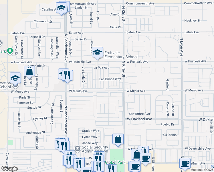 map of restaurants, bars, coffee shops, grocery stores, and more near 726 Ensenada Drive in Hemet
