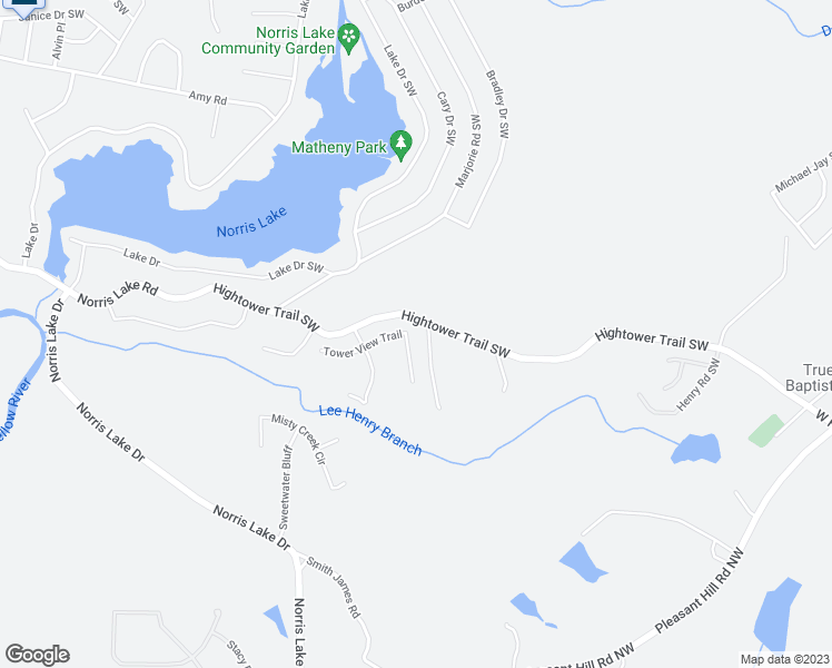 map of restaurants, bars, coffee shops, grocery stores, and more near 5000 Tower View Trail in Snellville