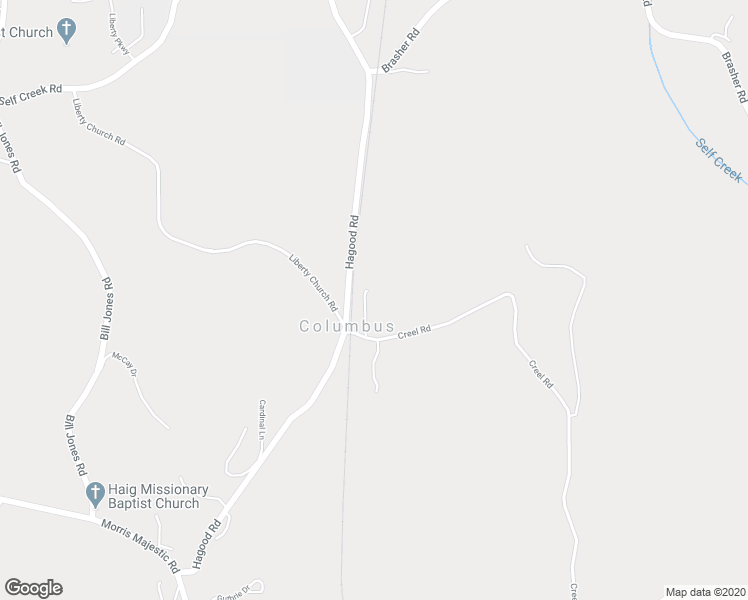 map of restaurants, bars, coffee shops, grocery stores, and more near 8647 R P Creel Lane in Morris