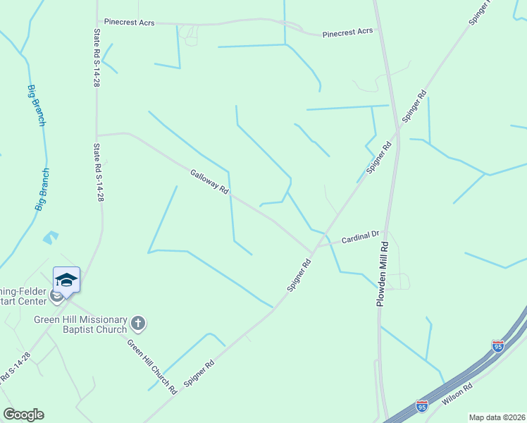 map of restaurants, bars, coffee shops, grocery stores, and more near 1708 Galloway Rd. in Alcolu