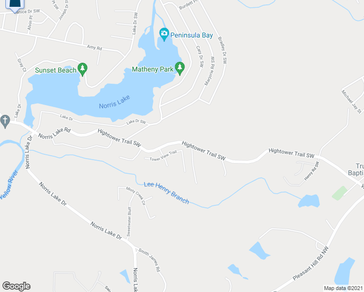 map of restaurants, bars, coffee shops, grocery stores, and more near 4980 Tower View Trail in Snellville
