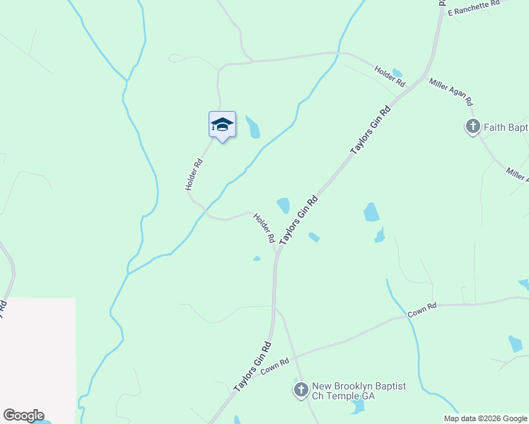 map of restaurants, bars, coffee shops, grocery stores, and more near 77 Holder Road in Temple