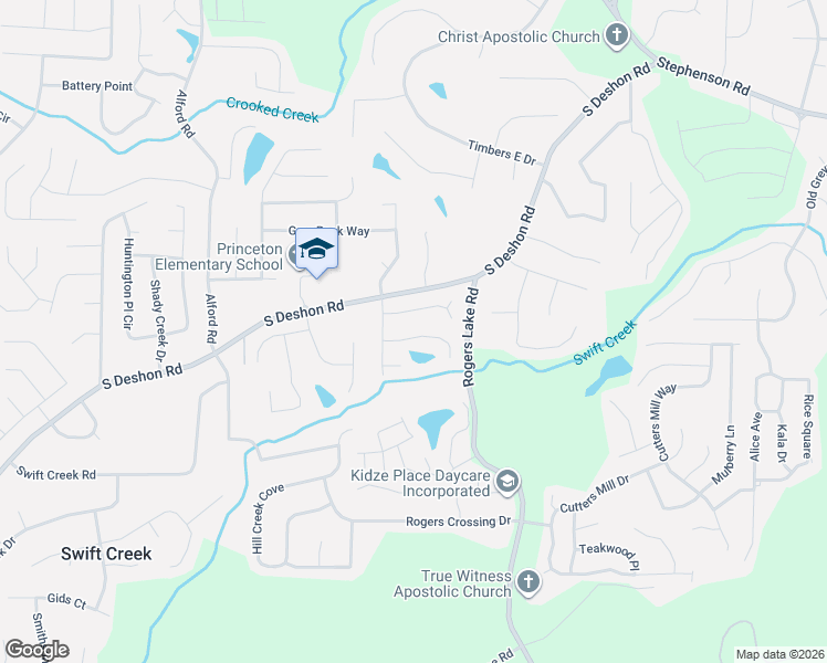 map of restaurants, bars, coffee shops, grocery stores, and more near 6803 Yorkdale Court in Lithonia
