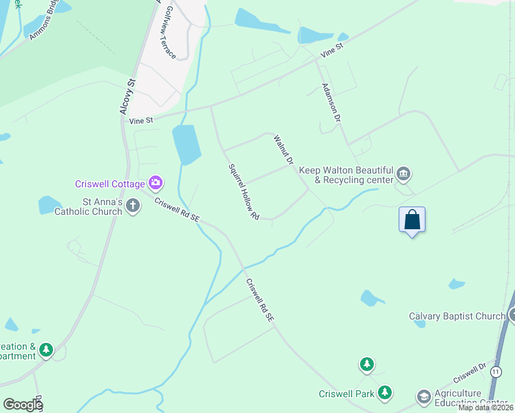 map of restaurants, bars, coffee shops, grocery stores, and more near 944 Squirrel Hollow Road in Monroe