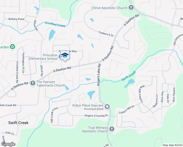 map of restaurants, bars, coffee shops, grocery stores, and more near 6840 Yorkdale Court in Lithonia