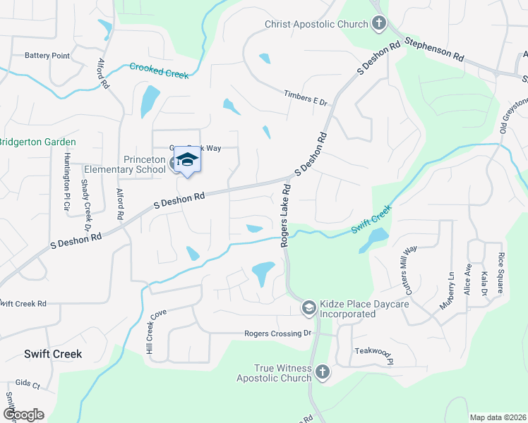 map of restaurants, bars, coffee shops, grocery stores, and more near 6840 Yorkdale Court in Lithonia