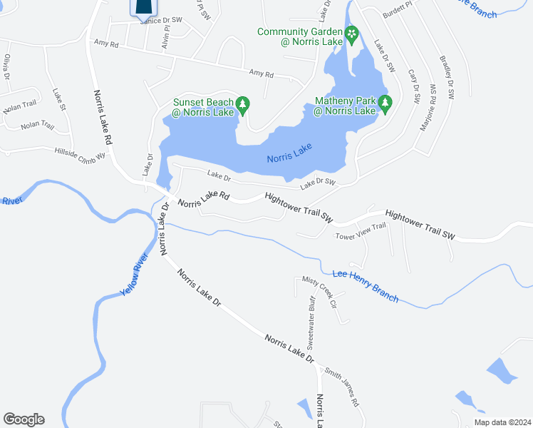 map of restaurants, bars, coffee shops, grocery stores, and more near 8496 Donald Road in Snellville