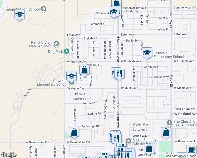 map of restaurants, bars, coffee shops, grocery stores, and more near 766 Conlon Drive in Hemet