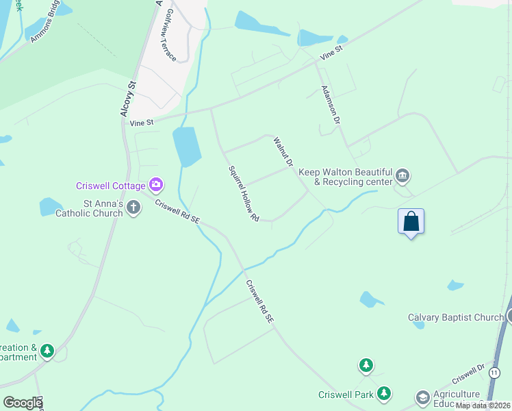 map of restaurants, bars, coffee shops, grocery stores, and more near 944 Squirrel Hollow Road in Monroe