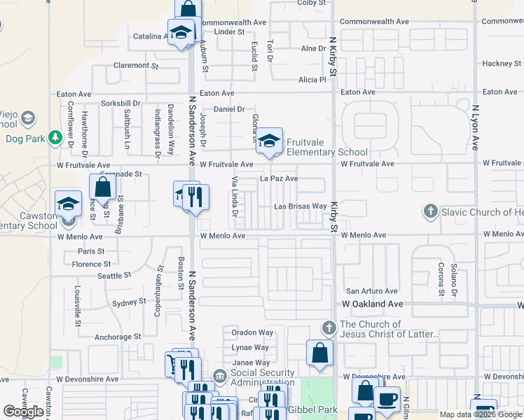 map of restaurants, bars, coffee shops, grocery stores, and more near 746 La Morena Drive in Hemet