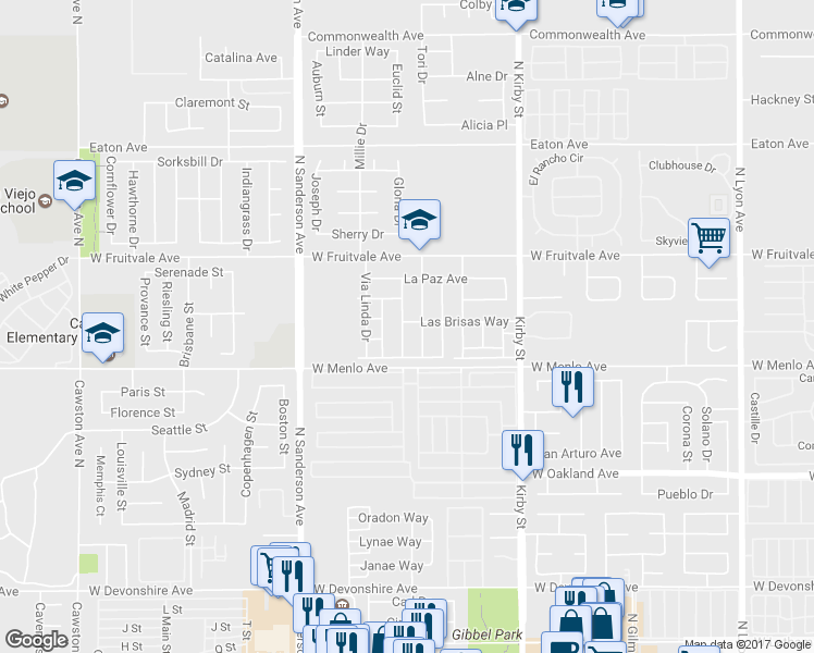 map of restaurants, bars, coffee shops, grocery stores, and more near 746 La Morena Drive in Hemet