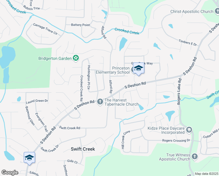 map of restaurants, bars, coffee shops, grocery stores, and more near 1149 Alford Road in Lithonia