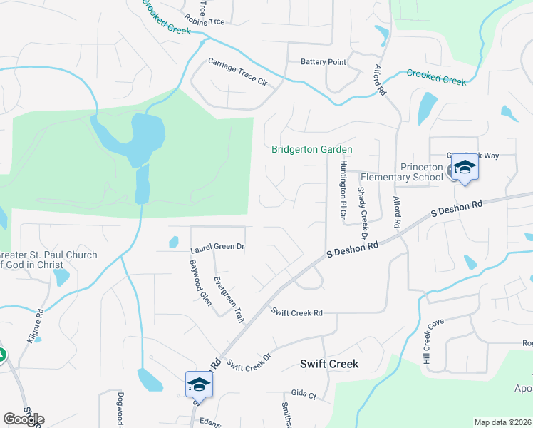 map of restaurants, bars, coffee shops, grocery stores, and more near 6431 Valerie Bluff in Lithonia