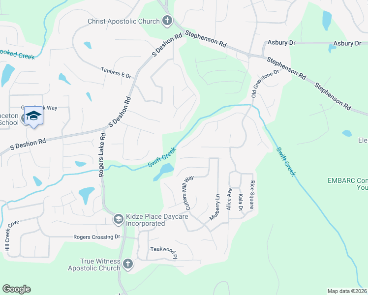 map of restaurants, bars, coffee shops, grocery stores, and more near 913 Palmer Rd in Lithonia