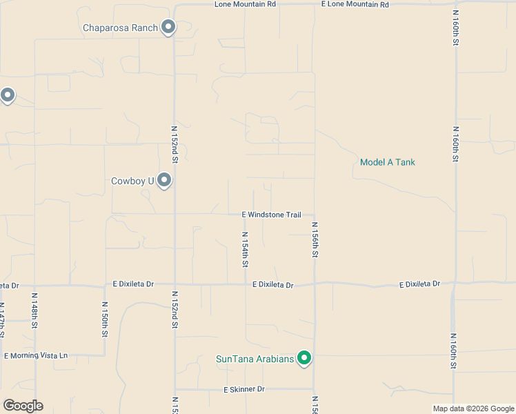 map of restaurants, bars, coffee shops, grocery stores, and more near 15420 East Windstone Trail in Scottsdale