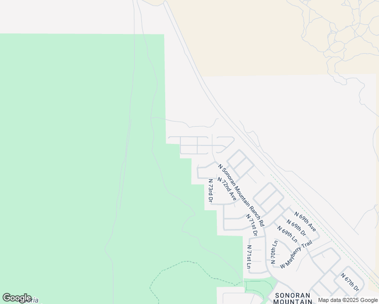 map of restaurants, bars, coffee shops, grocery stores, and more near 7426 West Palo Brea Lane in Peoria