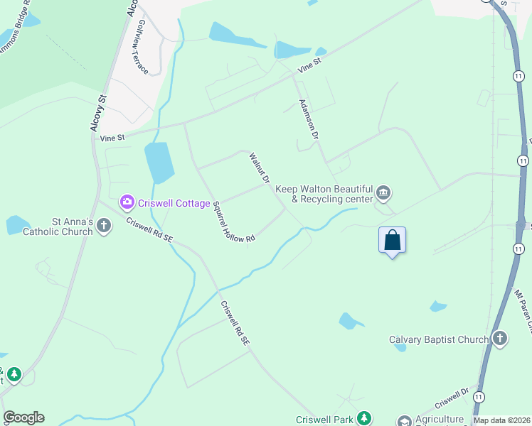 map of restaurants, bars, coffee shops, grocery stores, and more near 817 Walnut Drive in Monroe