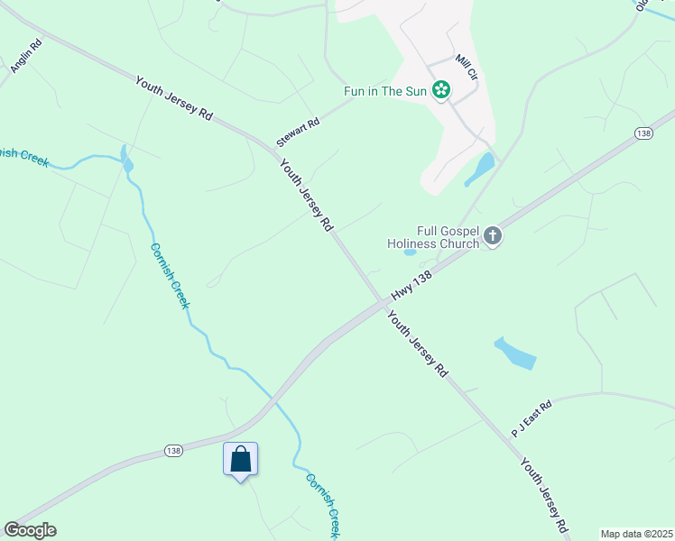 map of restaurants, bars, coffee shops, grocery stores, and more near 710 Youth Jersey Road in Monroe