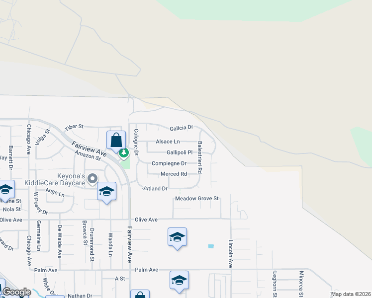 map of restaurants, bars, coffee shops, grocery stores, and more near 44290 Gallipoli Place in Hemet